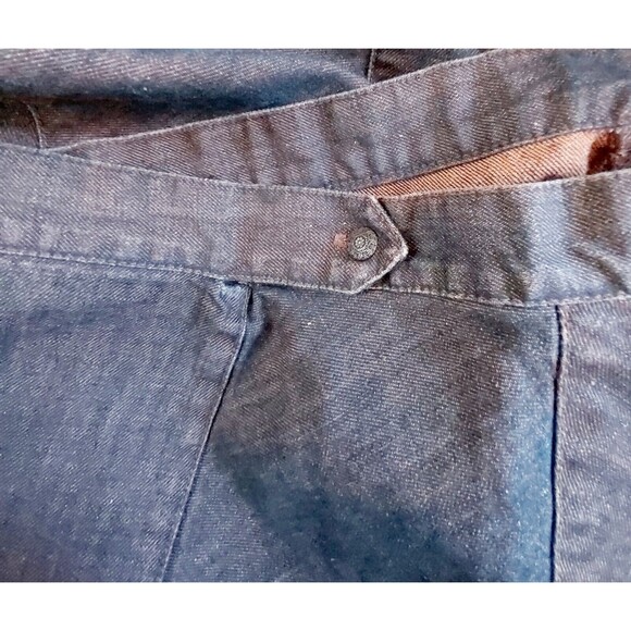 Peruvian Connection Copper Brown Pencil Skirt Denim size 12 Career Classic - Picture 5 of 5